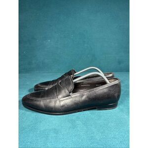 Mezlan Bradley Penny Loafers Black Leather Men’s Size 11 Made in Spain Italian S